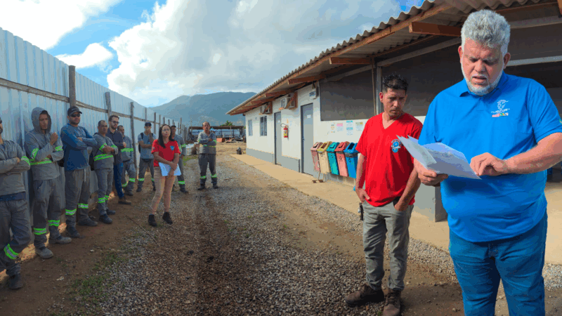 Sintricom identifica descumprimento de acordo coletivo em obra da Sabesp em Caraguatatuba