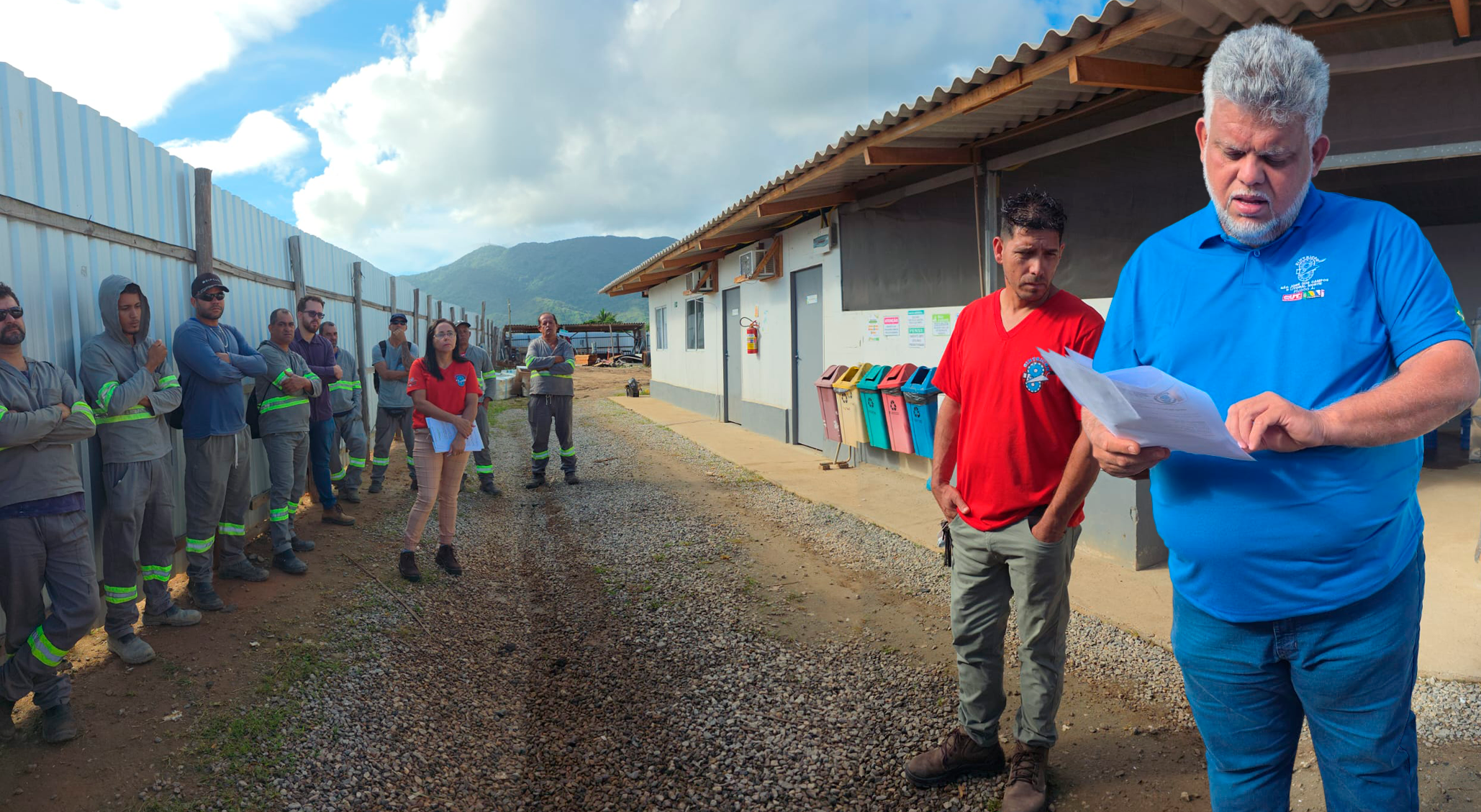 Sintricom identifica descumprimento de acordo coletivo em obra da Sabesp em Caraguatatuba